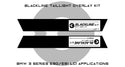 Goldenwrench E90/E91 LCI BLACKLINE Taillight Overlay Kit