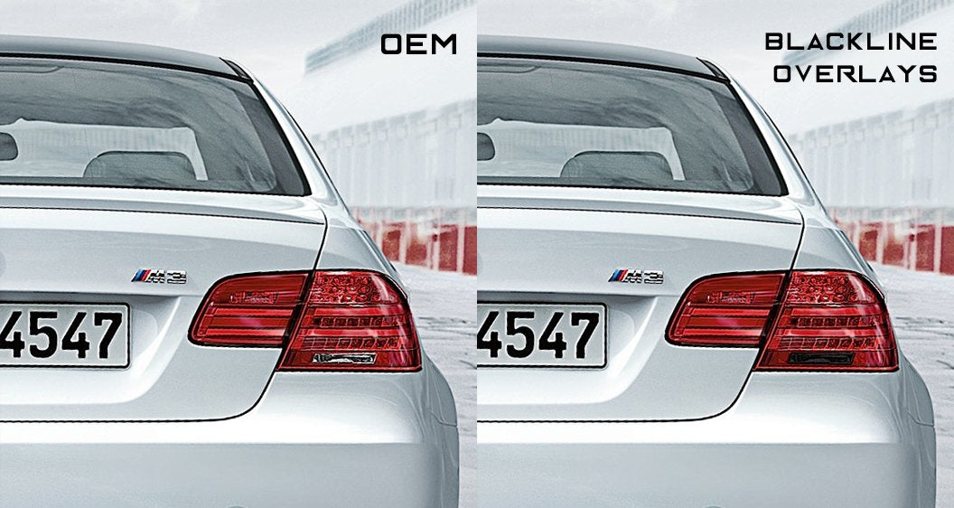 Goldenwrench E92 LCI BLACKLINE Taillight overlay kit - 0