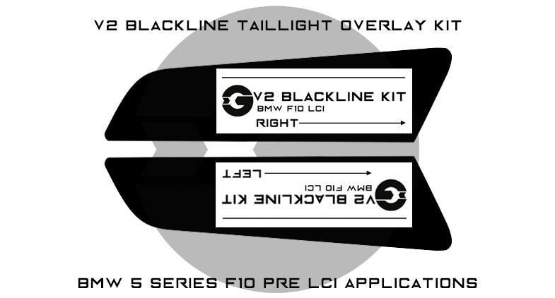Goldenwrench F10 LCI BLACKLINE Taillight Overlay Kit