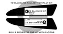 Goldenwrench F10 PRE LCI BLACKLINE Taillight Overlay Kit