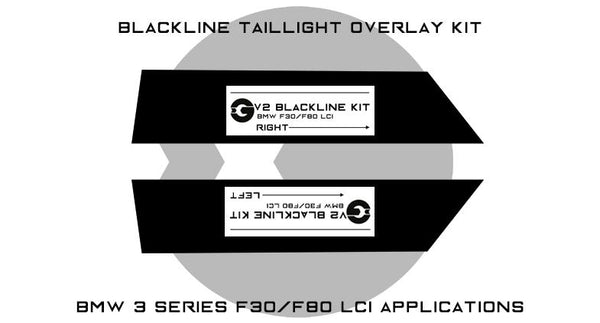 Goldenwrench F30/F80 LCI BLACKLINE Taillight overlay kit