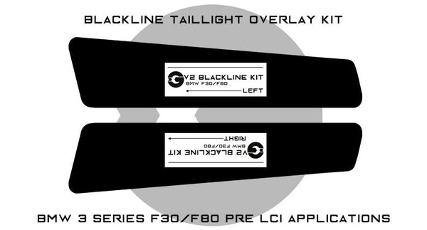 Goldenwrench F30/F80 PRE LCI BLACKLINE Taillight Overlay Kit