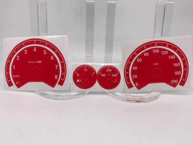 Colored Gauge Face Replacements