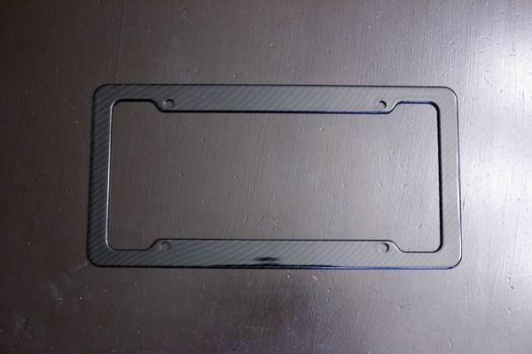Carbon Fiber Design License Plate Frame