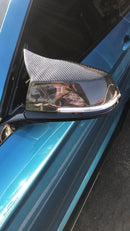Carbon fiber M style mirror caps - F series-8