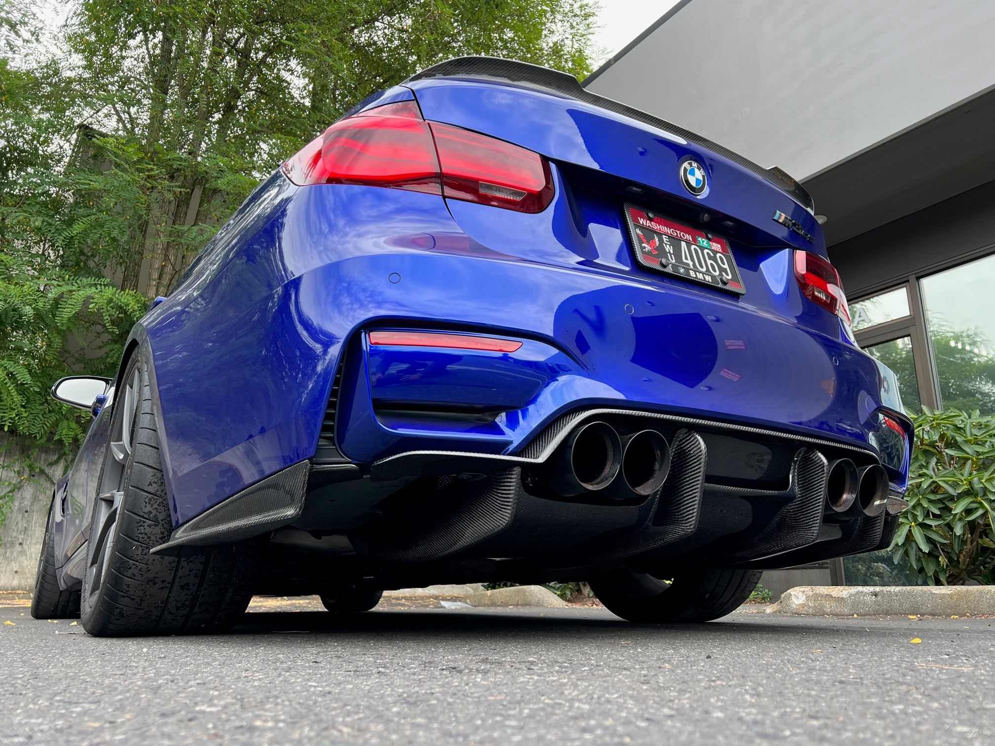 F8X M3 M4 PSM Style Carbon Fiber Diffuser