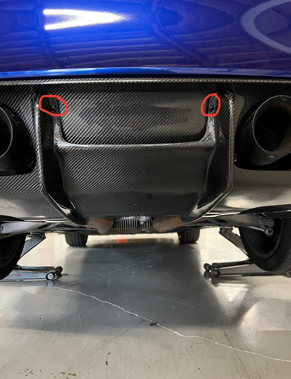 F8X M3 M4 4 pc Carbon Fiber Diffuser
