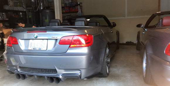 E9X Carbon Fiber Rear Bumper Fin V2