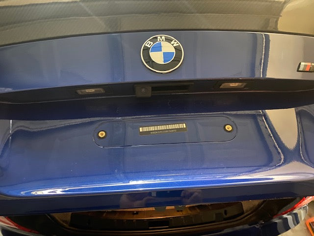 Frameless License Plate Mounts for BMW (M4x16)