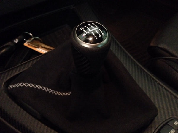 BMW M Performance Carbon Fiber Alcantara Manual shift knob