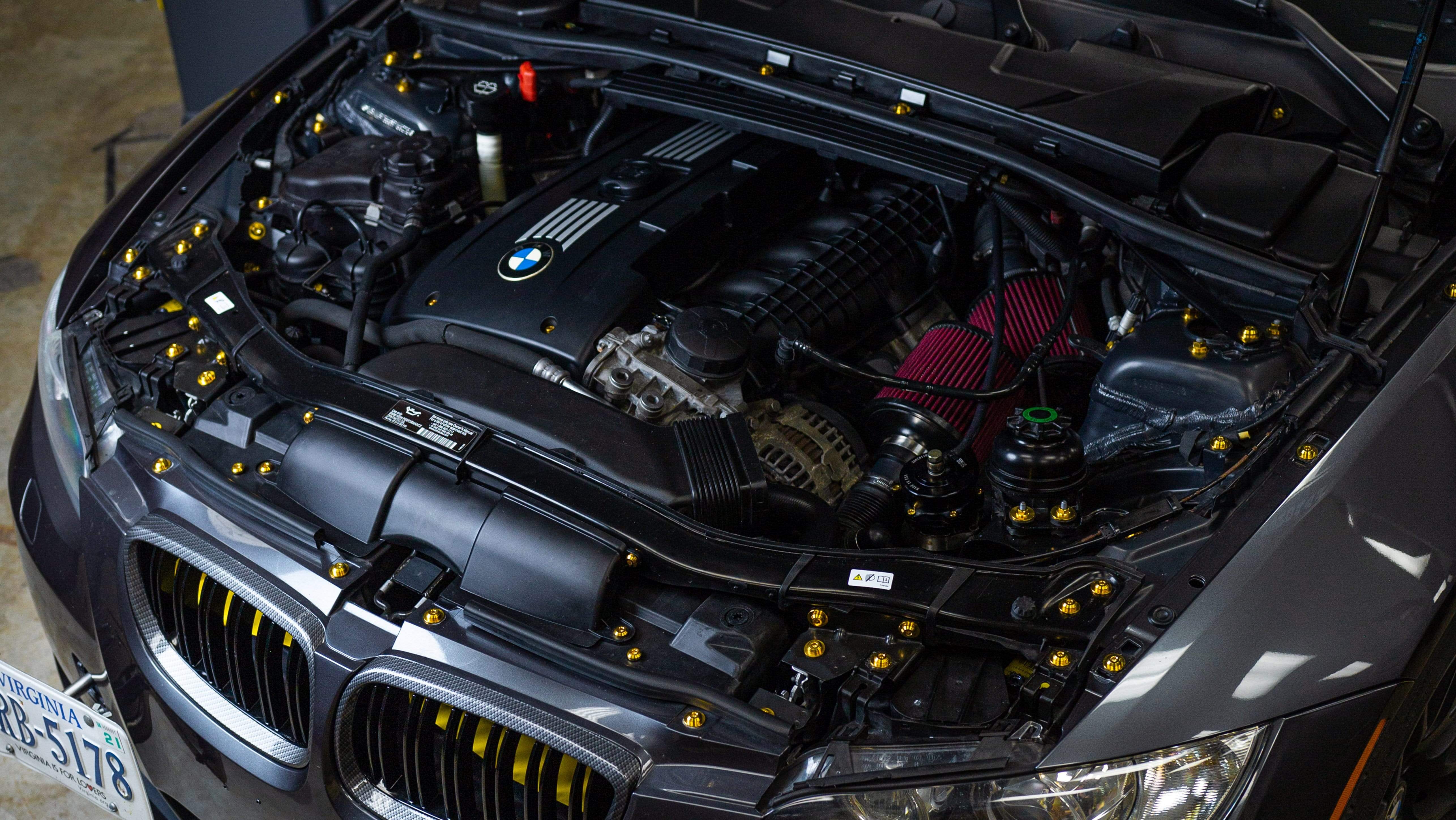 Dress Up Bolts E9X Titanium Hardware Engine Bay Kit