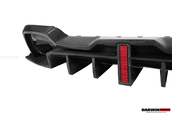 Darwin Pro 2019-2023 BMW 3 Series G20/G28 BKSS Style Carbon Fiber Rear Diffuser (With 4 Exhaust tips) [Made To Order]