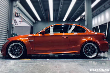 Darwin Pro 2008-2013 BMW 1M RZ Style Partial Carbon Fiber Side Skirts [Made To Order] - 0