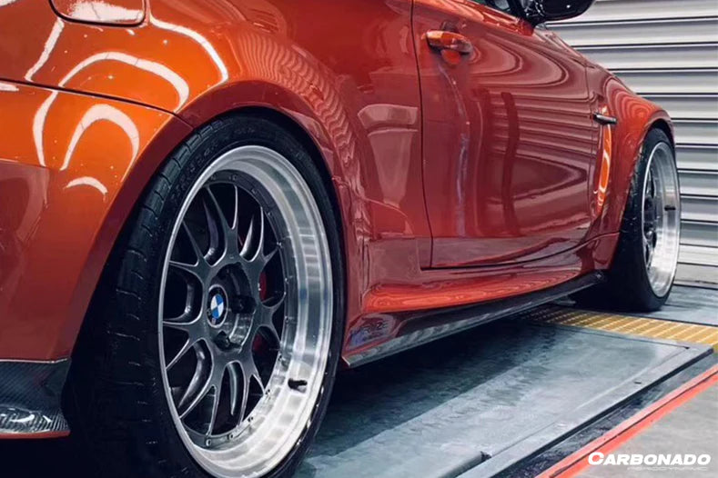 Darwin Pro 2008-2013 BMW 1M RZ Style Partial Carbon Fiber Side Skirts [Made To Order]