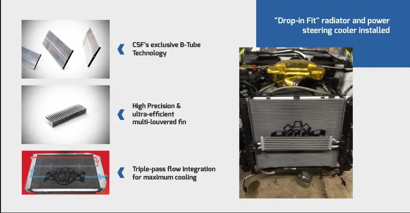 CSF All-Aluminium Triple Pass Radiator - 0