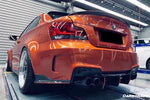 Darwin Pro 2008-2013 BMW 1M RZ Style Carbon Fiber Rear Lip & Diffuser [Made To Order]