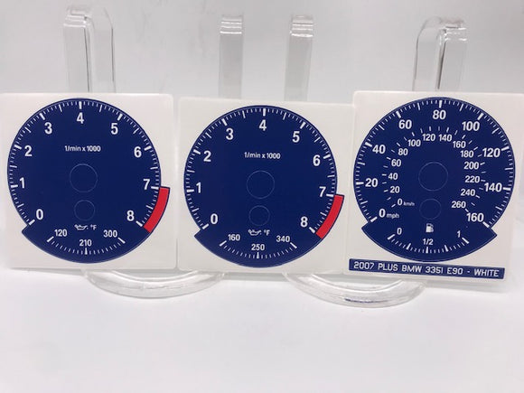 Colored Gauge Face Replacements