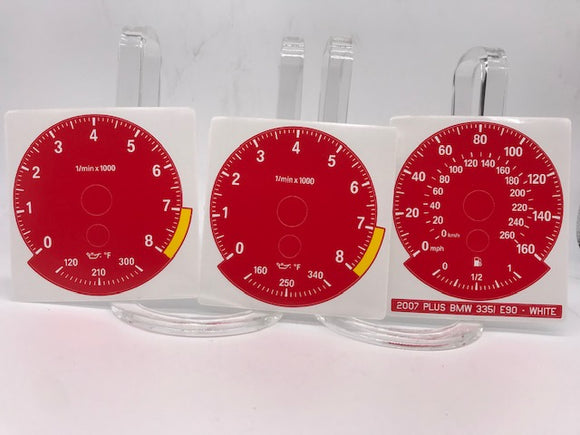 Colored Gauge Face Replacements