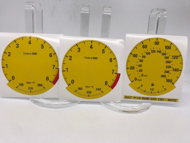 Colored Gauge Face Replacements