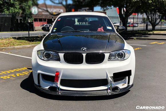 Darwin Pro 2011-2012 BMW 1M RZS Style Carbon Fiber Front Lip [Made To Order]
