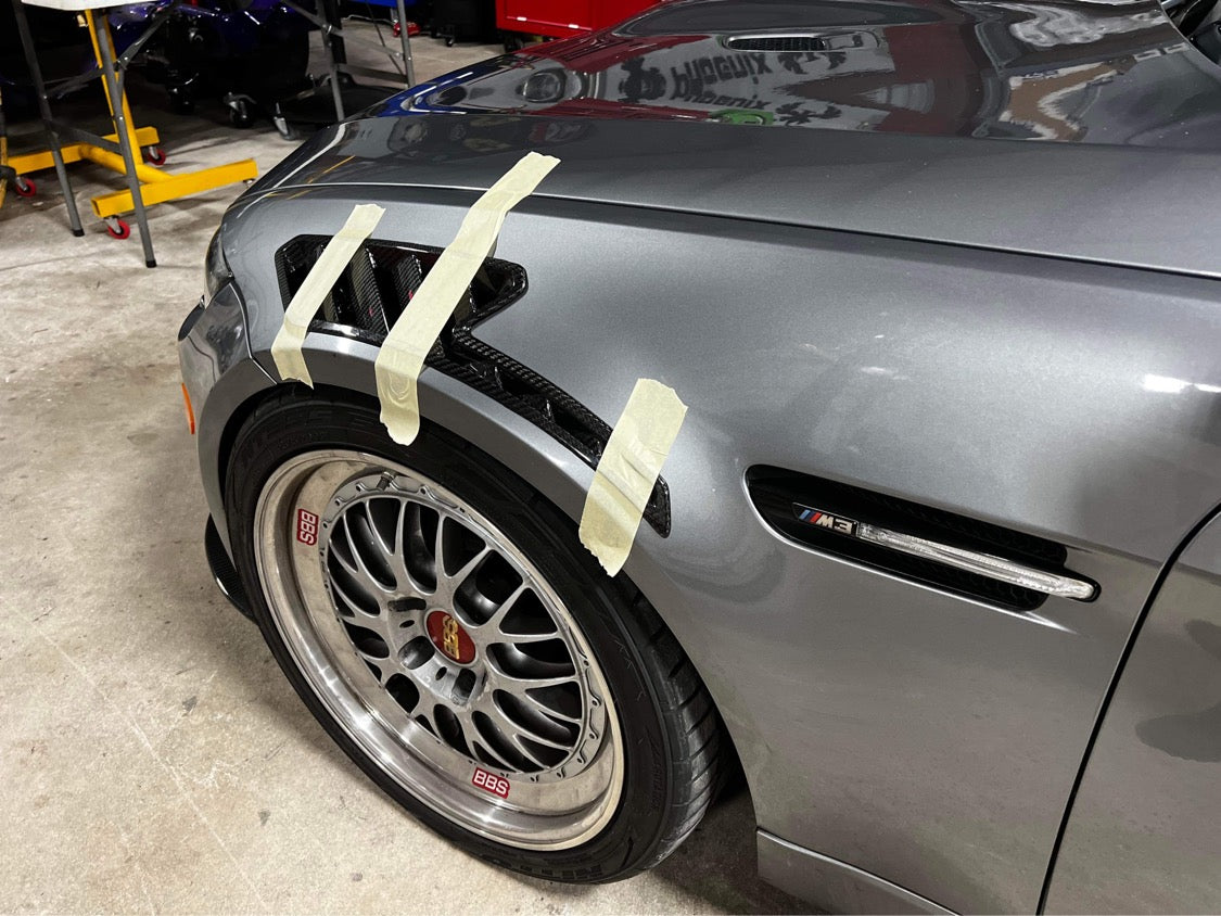 E90 E92 E93 M3 Carbon Fiber Fender Vents