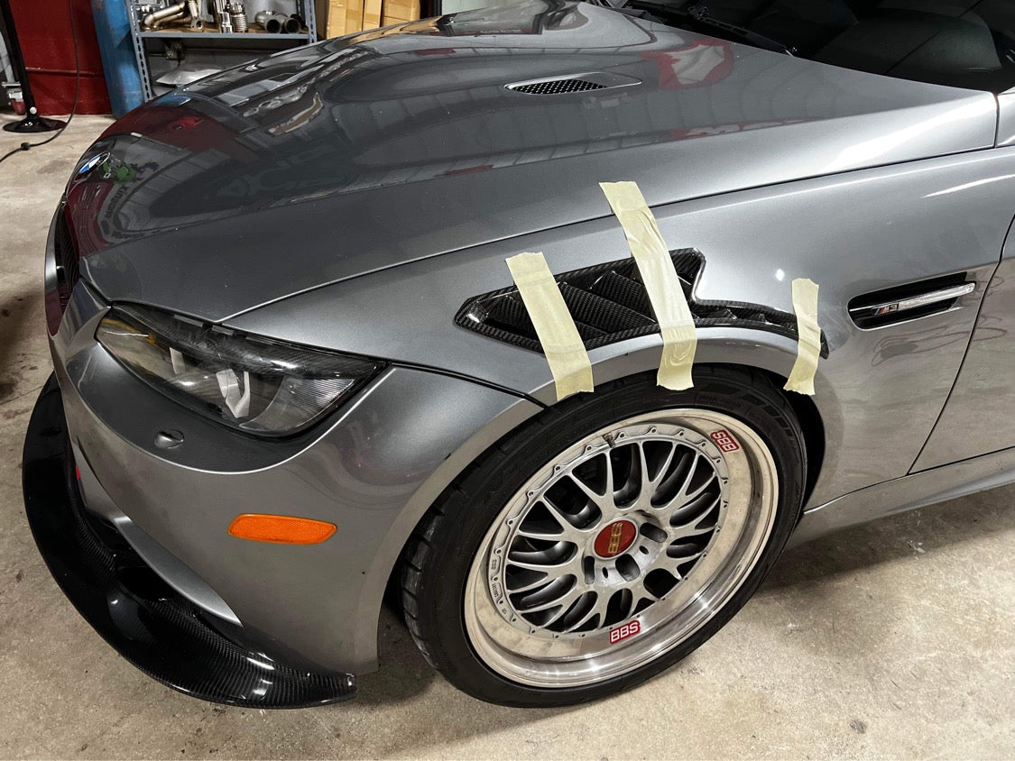 E90 E92 E93 M3 Carbon Fiber Fender Vents