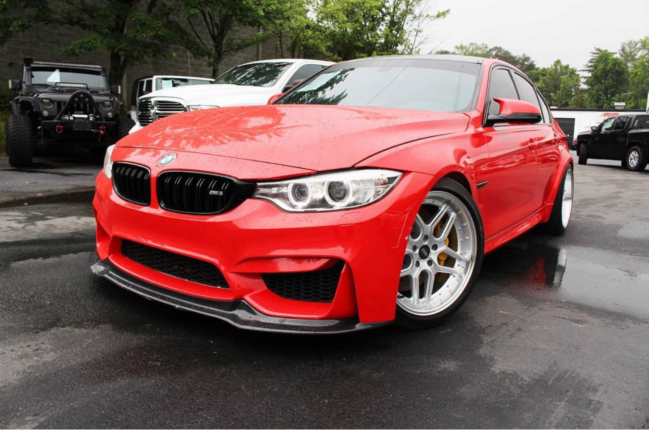 F8X M3 M4 V Style Carbon Fiber Lip