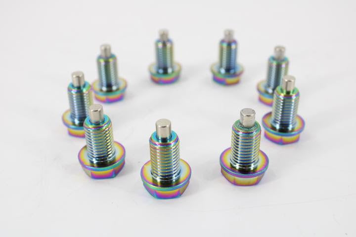 VTT Burnt Titanium Magnetic Oil Drain Plugs M12x1.5 - 0